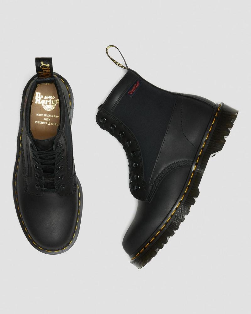 Dr Martens 1460 Panel Made in England Leren Veterlaarzen Heren Zwart | NL 289PJJ